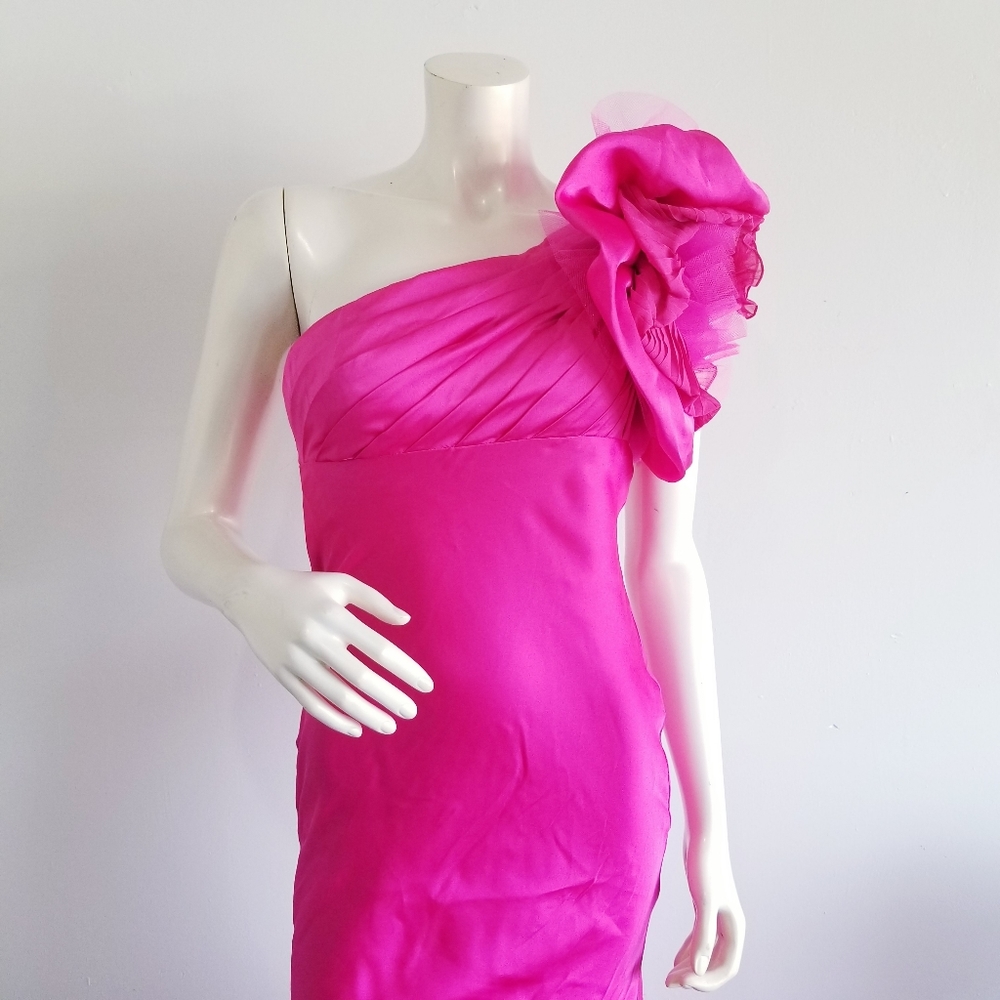 Nika Kapoor Hot pink dress size 4 NWT - Picture 2 of 9